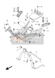 5WWF74310000, Footrest Rear 1, Yamaha, 0